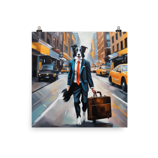 PugMug Custom Border Collie Poster