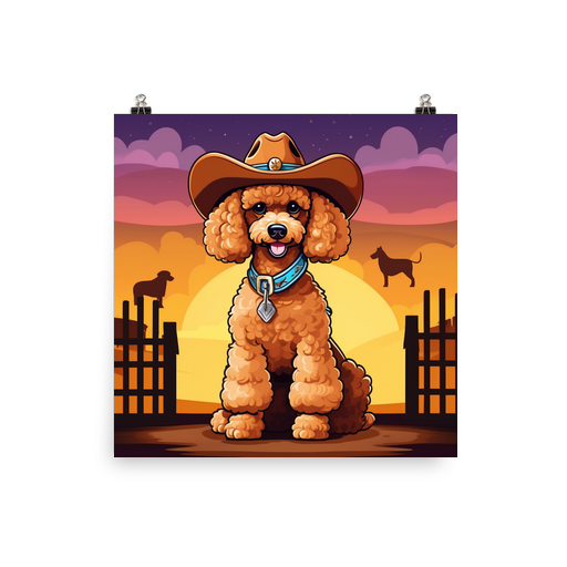 PugMug Custom Tan Poodle Poster