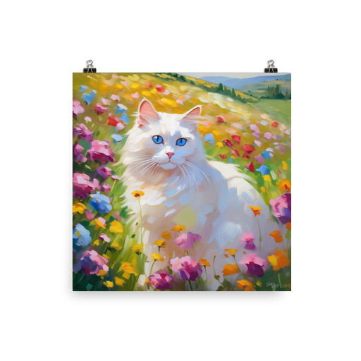 PugMug Custom White Ragdoll Cat Poster
