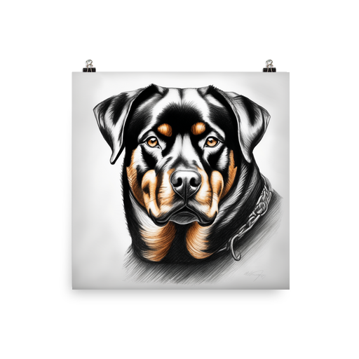 PugMug Custom Rottweiler Poster