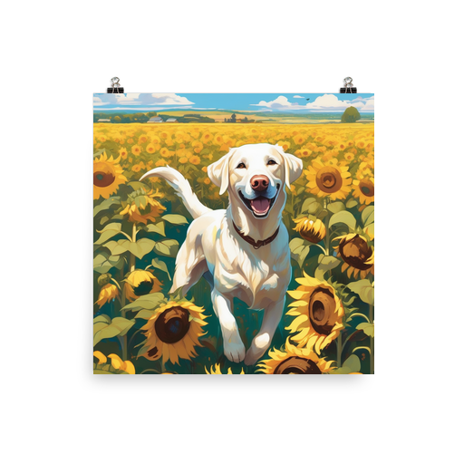 PugMug Custom White Labrador Retriever Poster