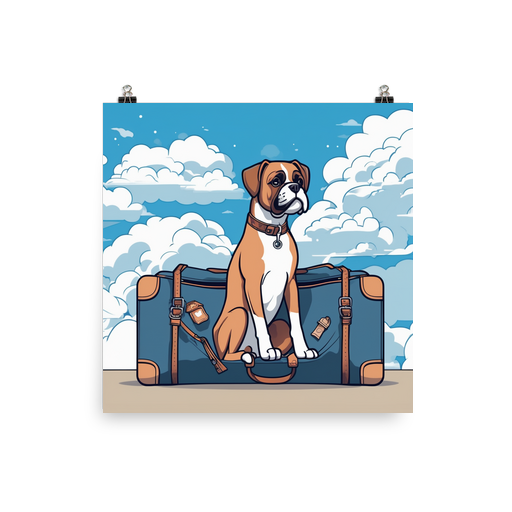 PugMug Custom Boxer Dog Poster