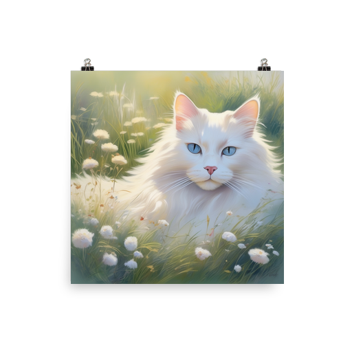PugMug Custom White Ragdoll Cat Poster