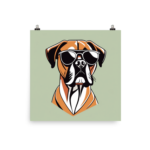 PugMug Custom Boxer Dog Poster