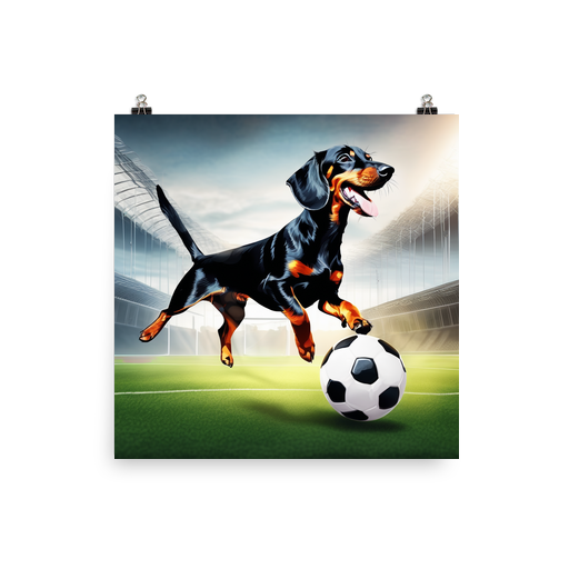 PugMug Custom Black Dachshund Poster