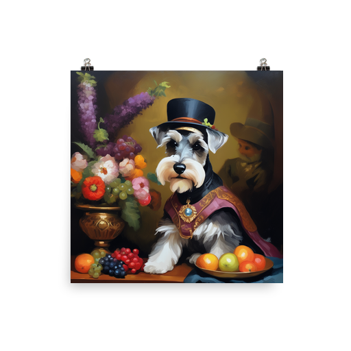 PugMug Custom Miniature Schnauzer Poster