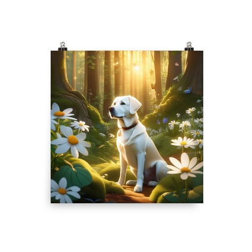PugMug Custom White Labrador Retriever Poster
