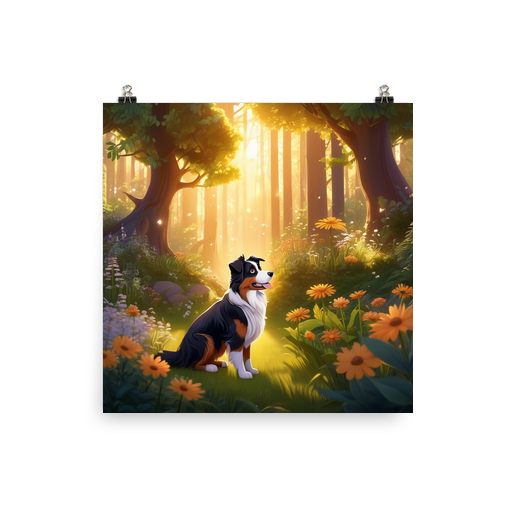 PugMug Custom Australian Shepherd Dog Poster