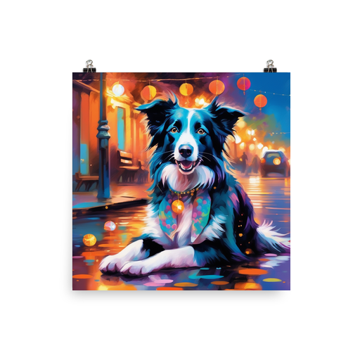 PugMug Custom Border Collie Poster