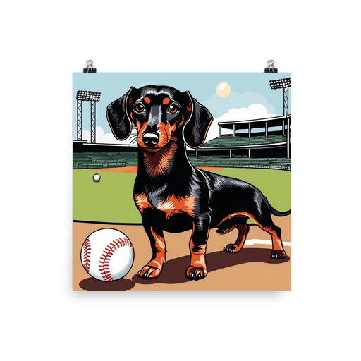 PugMug Custom Black Dachshund Poster