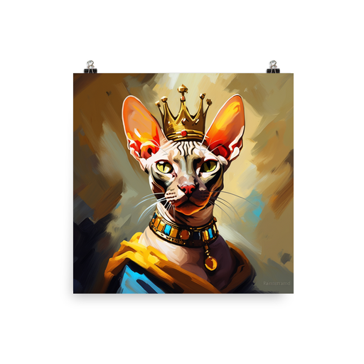 PugMug Custom Tabby Sphynx Cat Poster