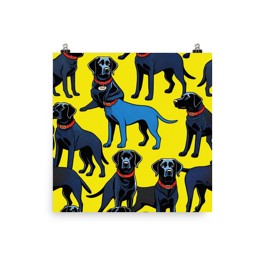 PugMug Custom Black Labrador Retriever Poster