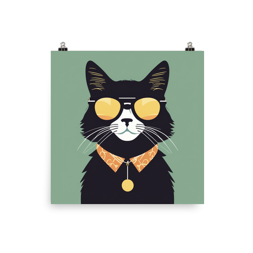 PugMug Custom Black Ragdoll Cat Poster