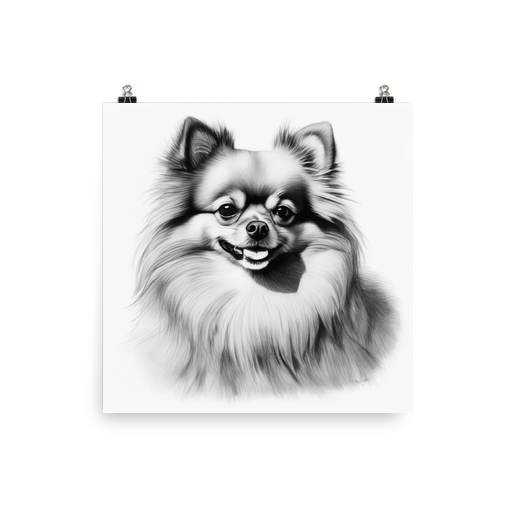PugMug Custom Tan Pomeranian Poster