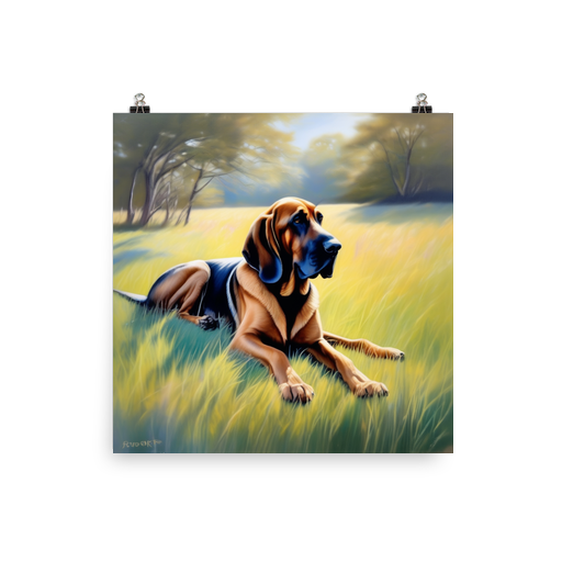 PugMug Custom Bloodhound Poster