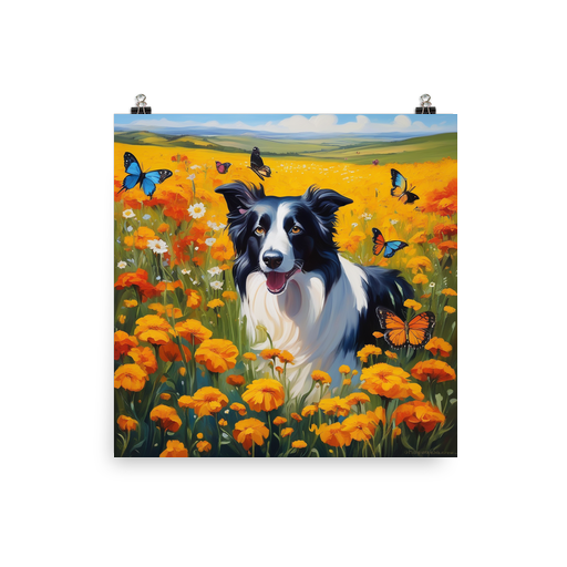 PugMug Custom Border Collie Poster
