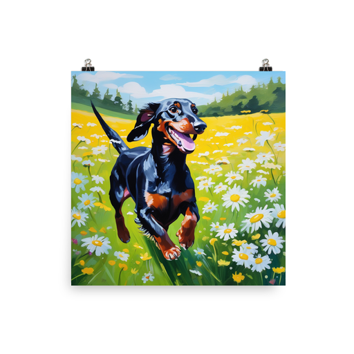 PugMug Custom Black Dachshund Poster