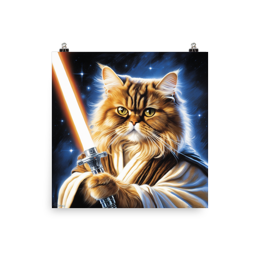 PugMug Custom Tabby Persian Cat Poster