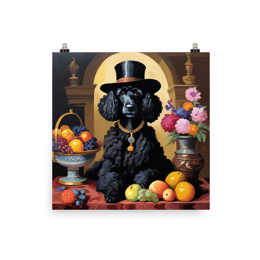 PugMug Custom Black Poodle Poster