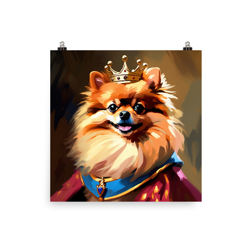PugMug Custom Tan Pomeranian Poster
