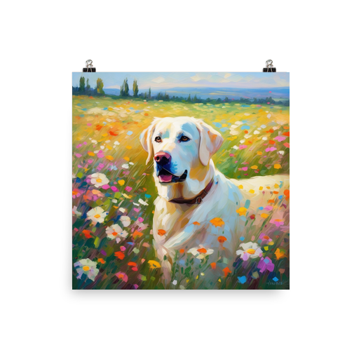 PugMug Custom White Labrador Retriever Poster