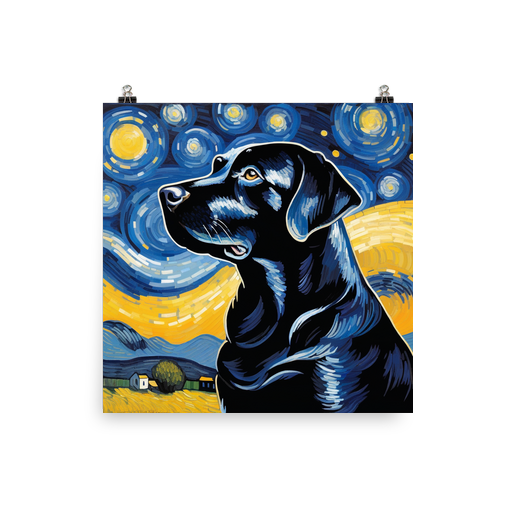PugMug Custom Black Labrador Retriever Poster