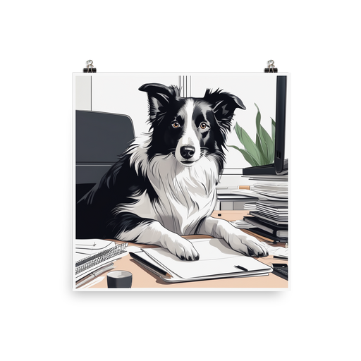 PugMug Custom Border Collie Poster