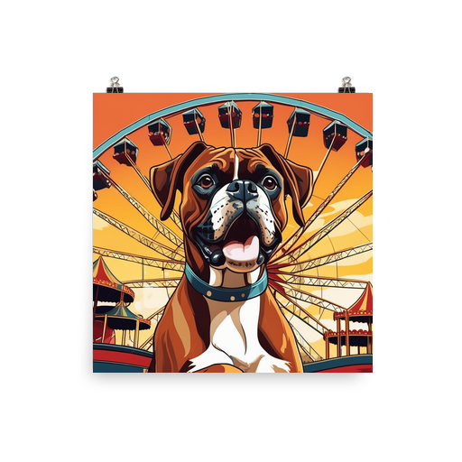 PugMug Custom Boxer Dog Poster