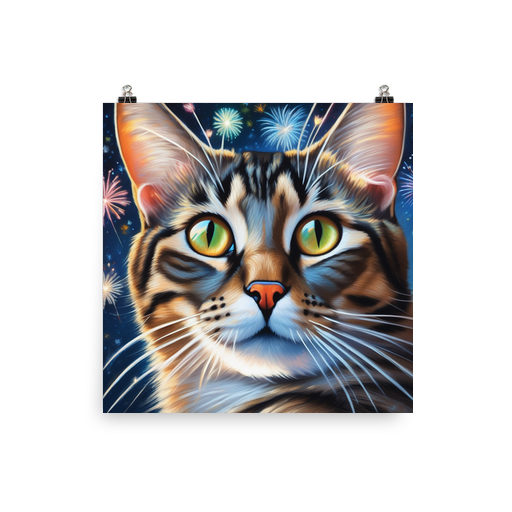 PugMug Custom Tabby Companion Cat Poster