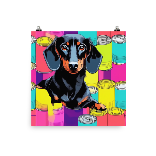 PugMug Custom Black Dachshund Poster