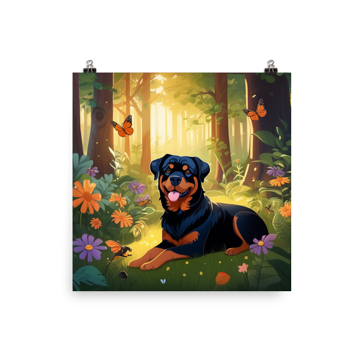 PugMug Custom Rottweiler Poster