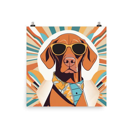 PugMug Custom Vizsla Poster