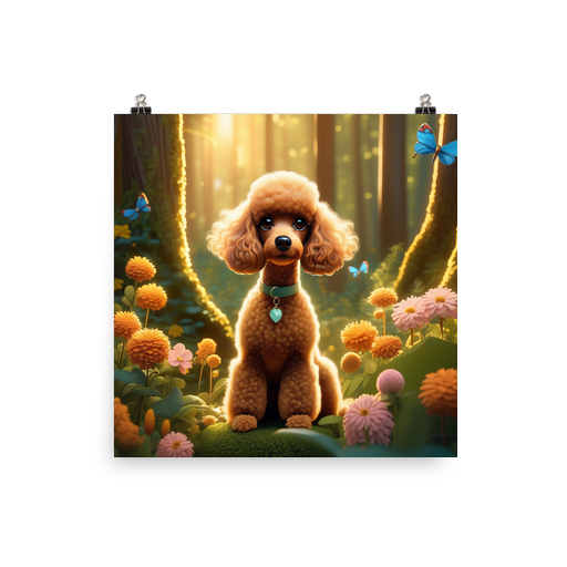 PugMug Custom Tan Poodle Poster