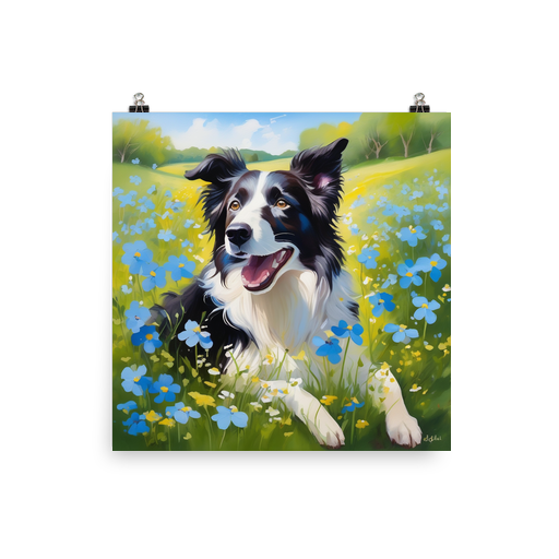 PugMug Custom Border Collie Poster