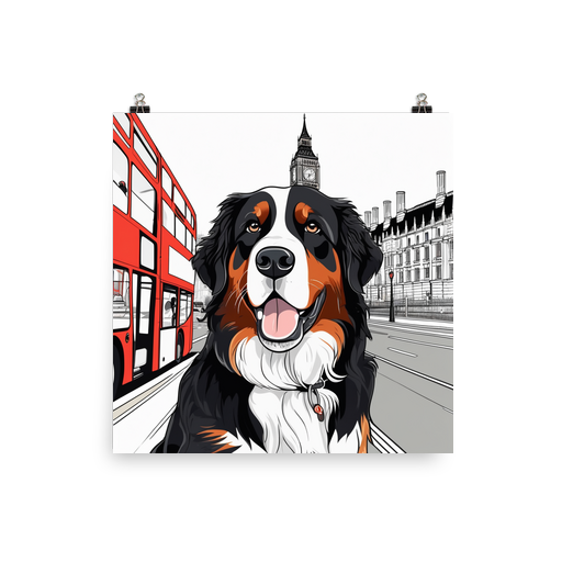 PugMug Custom Bernese Mountain Dog Poster