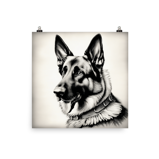 PugMug Custom German Shepherd Dog Poster