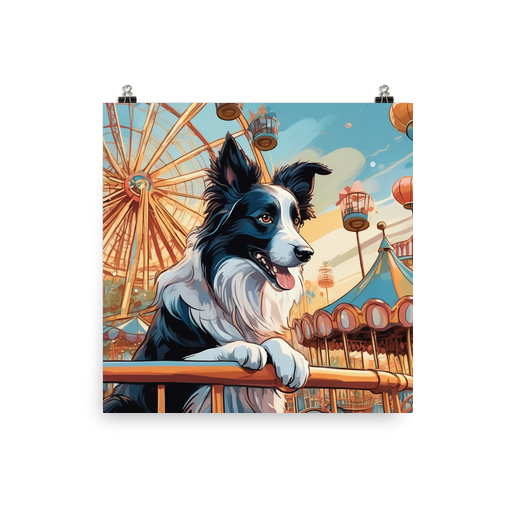 PugMug Custom Border Collie Poster