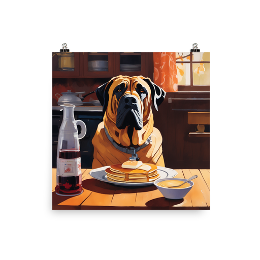 PugMug Custom Mastiff Poster