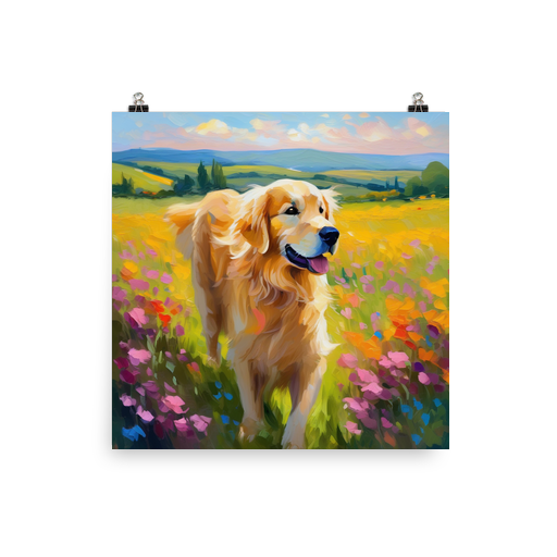 PugMug Custom Golden Retriever Poster