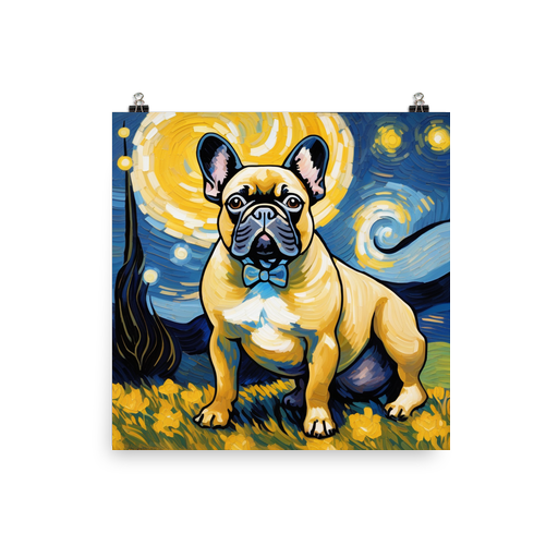 PugMug Custom Tan French Bulldog Poster