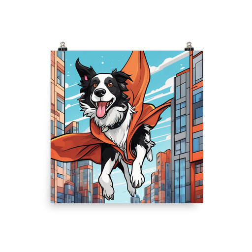 PugMug Custom Border Collie Poster