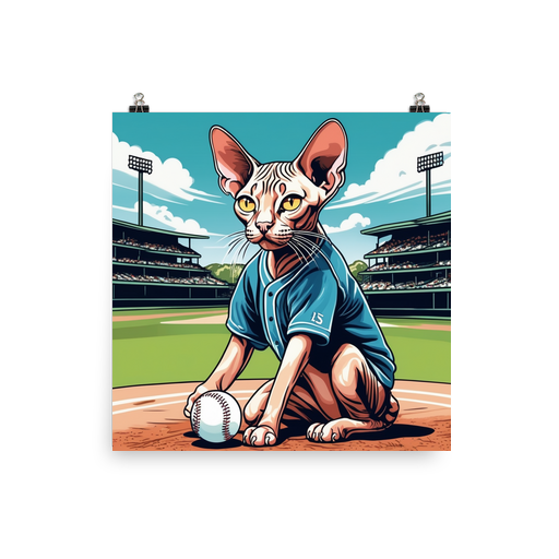 PugMug Custom Tabby Sphynx Cat Poster