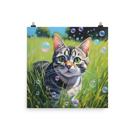 PugMug Custom Tabby American Shorthair Cat Poster