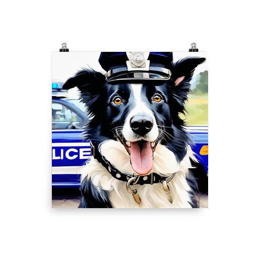 PugMug Custom Border Collie Poster