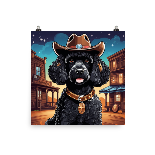 PugMug Custom Black Poodle Poster