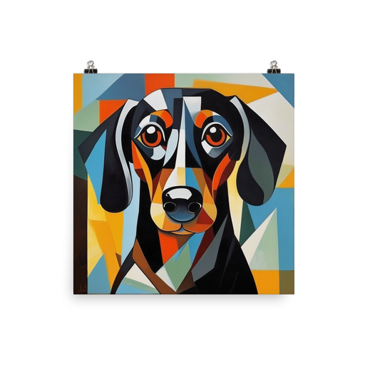 PugMug Custom Black Dachshund Poster