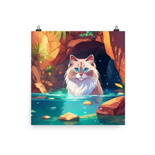 PugMug Custom Tabby Ragdoll Cat Poster