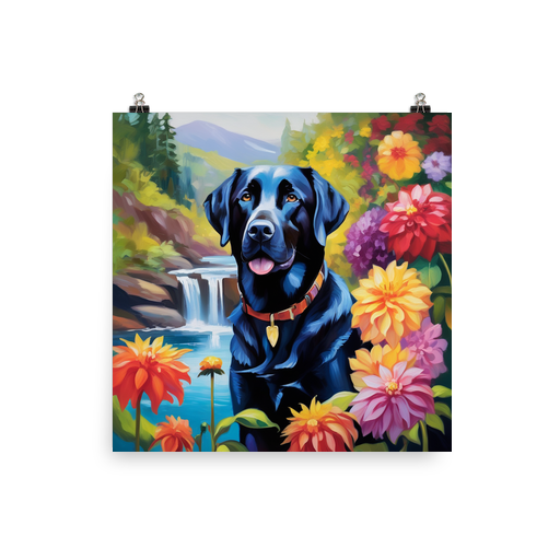PugMug Custom Black Labrador Retriever Poster