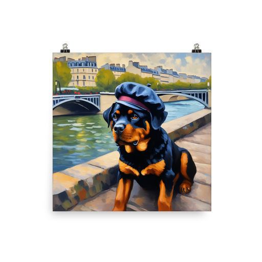 PugMug Custom Rottweiler Poster