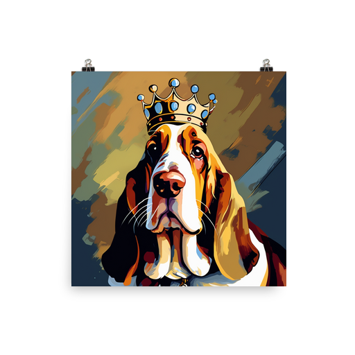 PugMug Custom Basset Hound Poster